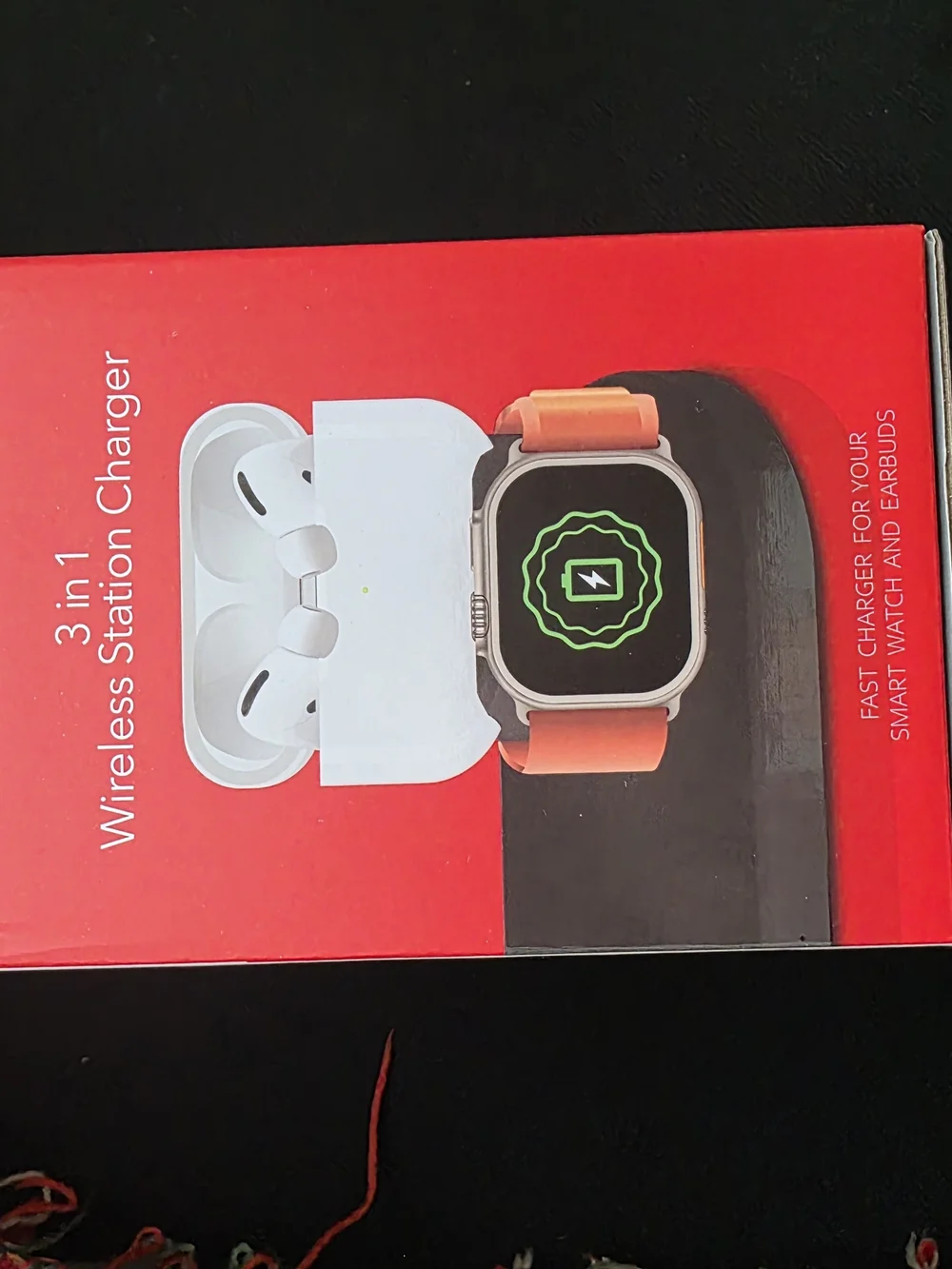 RCA 3-in-1 Wireless Charging Station - Black